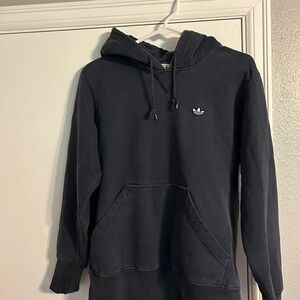 Adidas Navy Sweatshirt Vintage Hoodie with Trefoil Logo